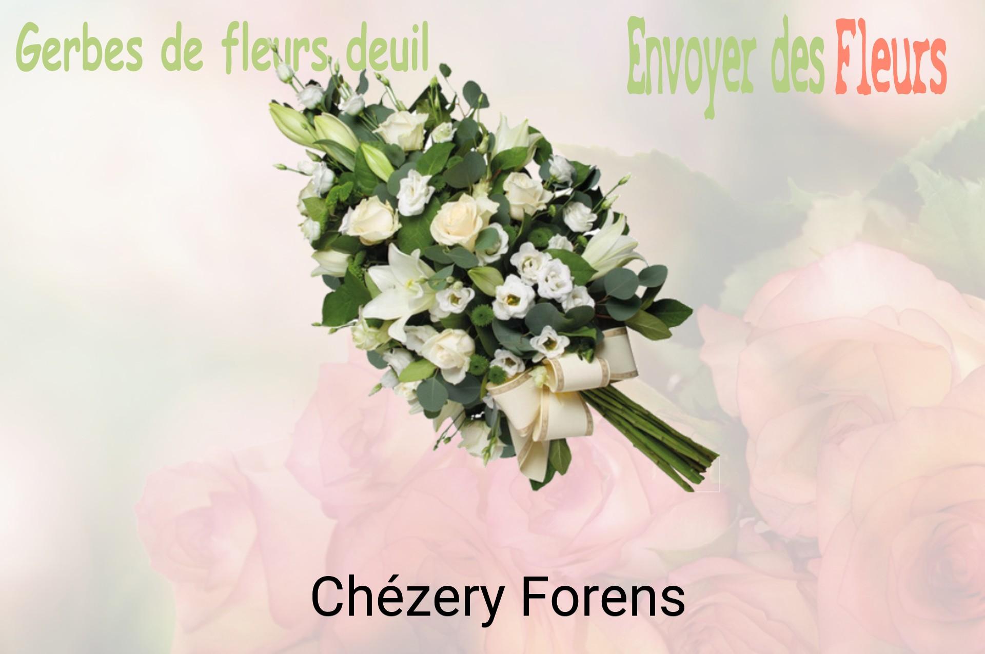 Gerbe de fleurs de deuil livrée à Chézery-Forens